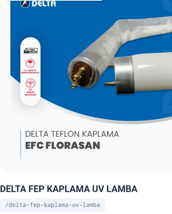 UV Lamba 20w 60cm (Teflonsuz)