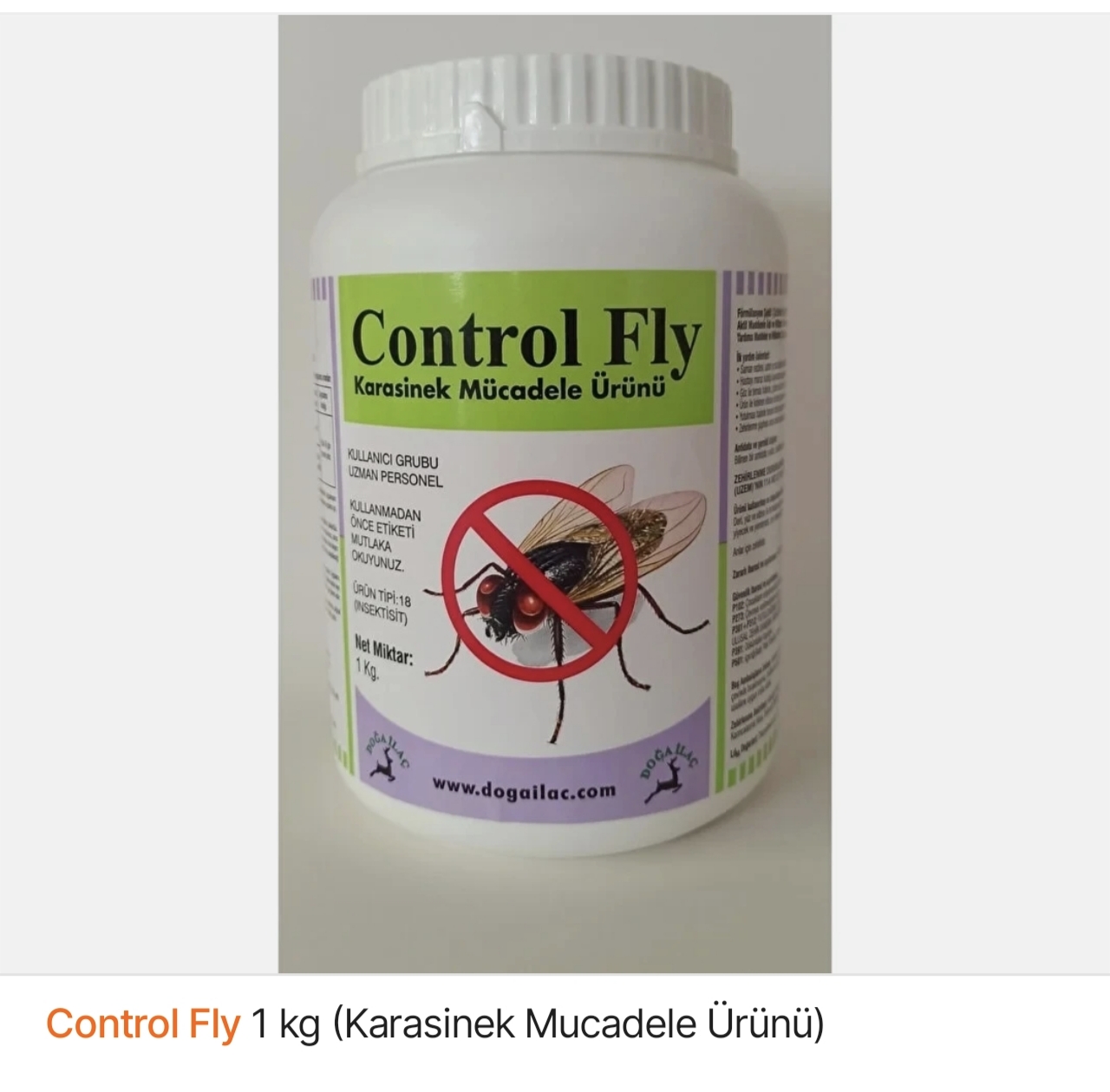 Control Fly 1 kg (Karasinek Mucadele Ürünü)