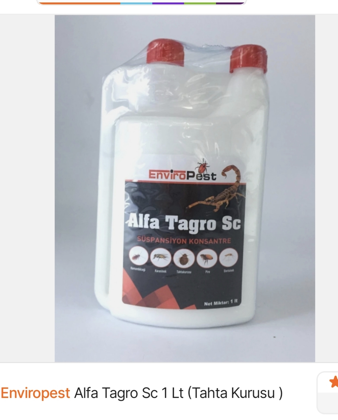 Enviropest Alfa Tagro Sc 1 Lt (Tahta Kurusu )